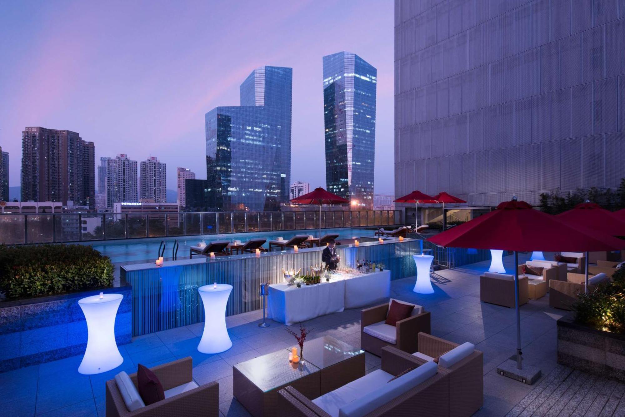 Hilton Shenzhen Futian, Metro Station At Hotel Front Door, Close To Futian Convention & Exhibition Center Eksteriør billede