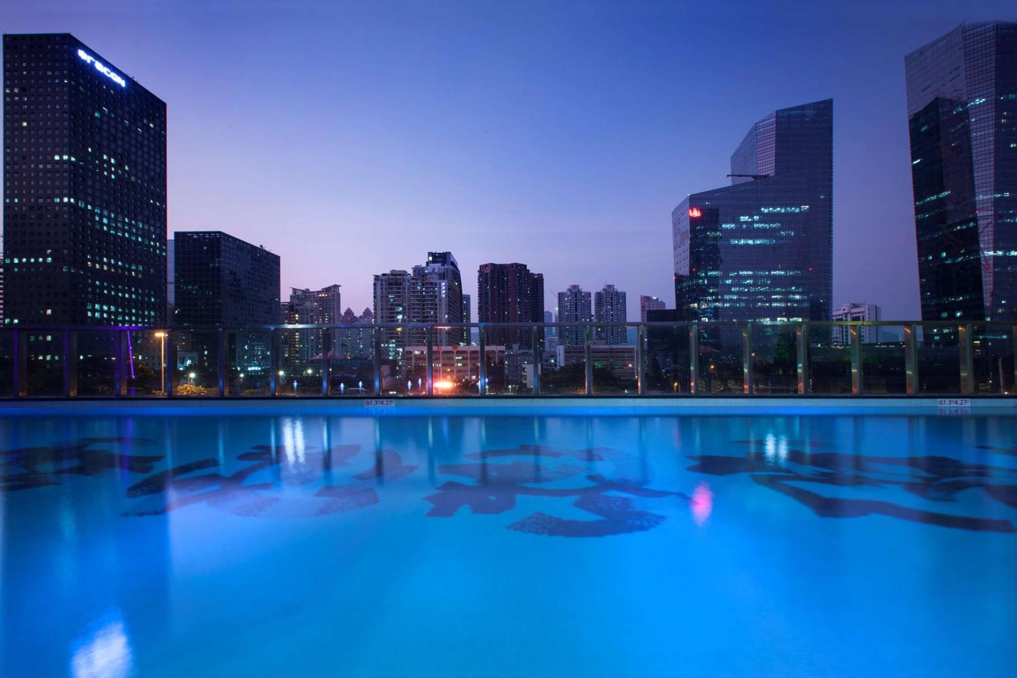 Hilton Shenzhen Futian, Metro Station At Hotel Front Door, Close To Futian Convention & Exhibition Center Eksteriør billede