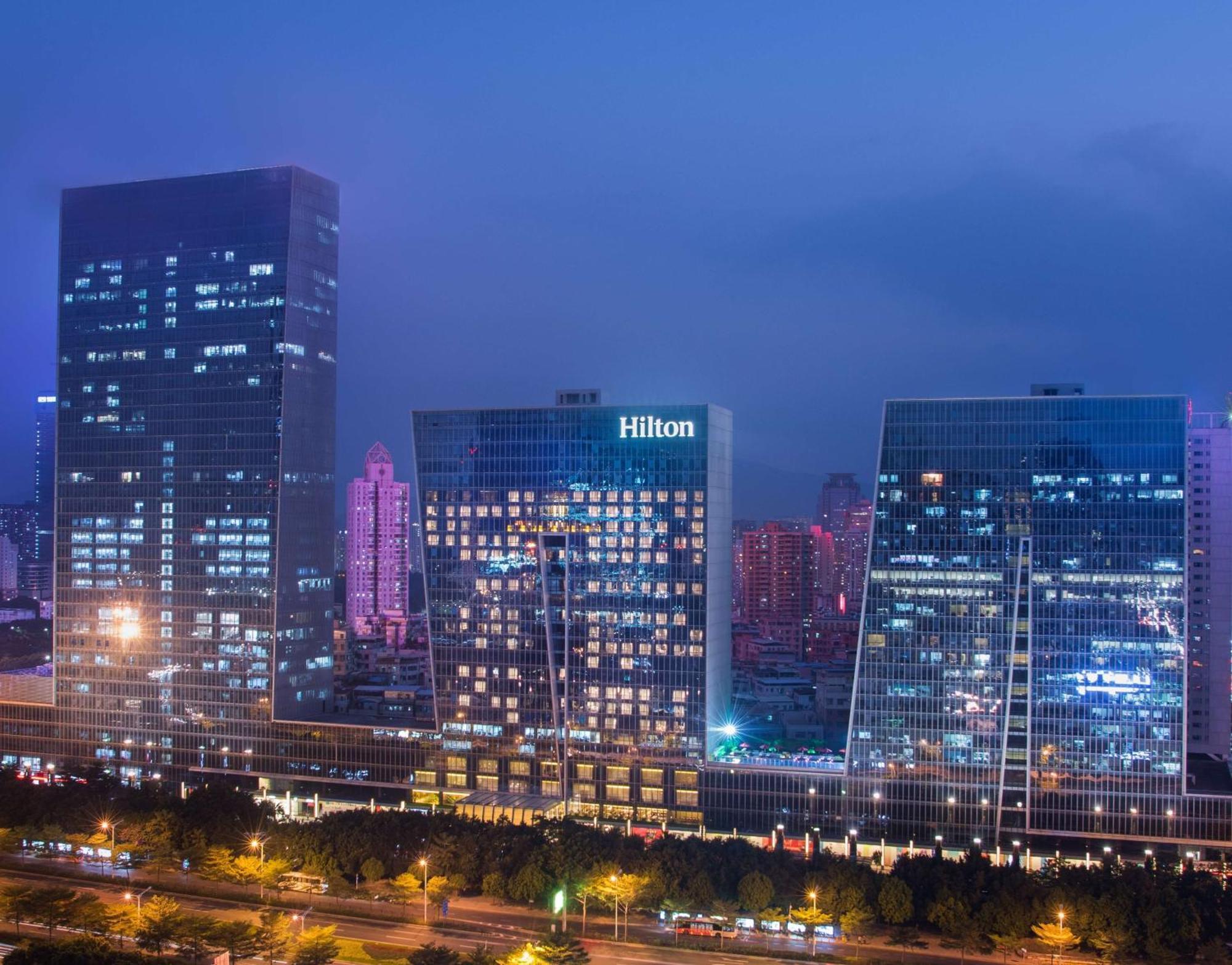 Hilton Shenzhen Futian, Metro Station At Hotel Front Door, Close To Futian Convention & Exhibition Center Eksteriør billede